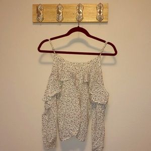 Floral off shoulder blouse